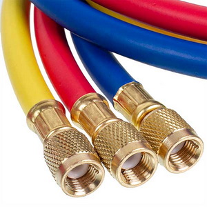 Манометрический коллектор 2-вентильный LEETO LMG-2-R410A (R410 R407 R134 R22) + шланги 3шт.x1200mm