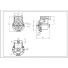 Помпа (насос) для пральної машини Indesit C00283277 LEILI 35 Вт BPX2-285L (контакти спарені ззаду, на 3 саморізи)