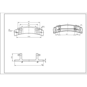 Петля люка для стиральной машины LG 4774EN2001A