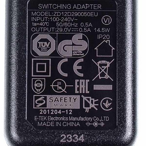 Адаптер 300003472831 ZD12D290050EU 240V 29V 500mA для акумуляторного пилососа Philips