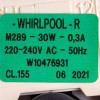 Помпа (насос) для пральної машини Whirlpool 481010584942 ROHS (в зборі) 30 Вт B25-6A (контакти спарені спереду)