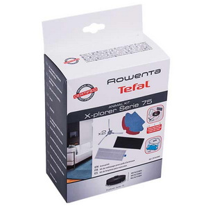 Набор фильтров HEPA и микрофибра+щетки для боковых кромок работа пылесоса Rowenta Explorer Serie 75 ZR762000