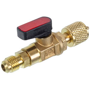 Кран на літровий балон для заправки фреону R600 (1/4&apos&apos) RTM BV-01