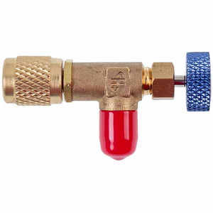 Кран для заправки кондиционеров HS-1222 (резьба внутренняя 1/4&apos;apos наружная 1/4&apos&apos)