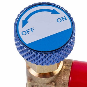 Кран для заправки кондиционеров HS-1222 (резьба внутренняя 1/4&apos;apos наружная 1/4&apos&apos)