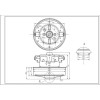 Двигун для пилососа Samsung DJ31-00005H VCM-K40HU (з виступом) D=135/84 mm H=35/102 mm 1560 W