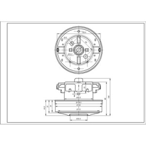 Двигун для пилососа Samsung DJ31-00007S VCM-K50HU D=135/84 mm H=35/97 mm 1560 W