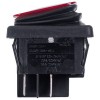 Вимикач 16A-250V/20A-125V 4 контакта (універсальний) червоний