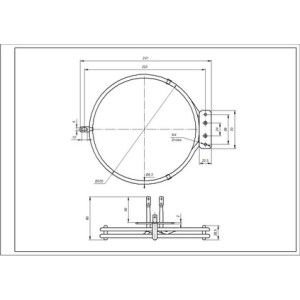 Тен конвекции (круглый) 1800W для духовки Beko 262900074