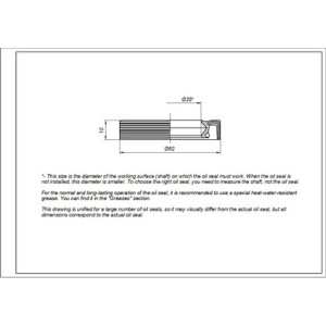 Сальник 35*62*10mm для пральної машини Whirlpool 481253068027 Сальник 35*62*10mm для пральної машини Whirlpool 481253068027
