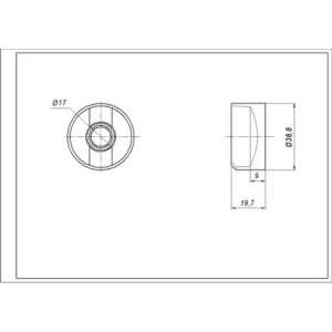 Ручка регулювання (універсальна) COK751UN для плити