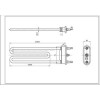 ТЕН для пральної машини Whirlpool 481010645279 Thermowatt TPD 245-SG-2050 L=245 mm 2050 W