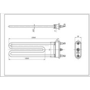 ТЕН для пральної машини Whirlpool 481010645279 Thermowatt TPD 245-SG-2050 L=245 mm 2050 W ТЕН для пральної машини Whirlpool 481010645279 Thermowatt TPD 245-SG-2050 L=245 mm 2050 W