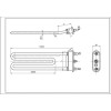 ТЭН для стиральной машины Ariston C00087188 TZO 170-SG-1800 Thermowatt L=170 mm 1800 W