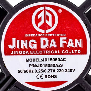 Вентилятор квадратний 150x150x51mm 0,23A 35W