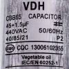 Конденсатор  45+1,5uF 450V CBB65