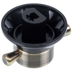 Набір універсальних ручок (4 шт.) для варильної поверхні Pyramida, Gorenje, Bosch, Hansa чорний+латунь