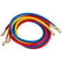 Набор заправочных шлангов B360-S (3 шт.x1500mm 1/4'apos-1/4'apos SAE) для фреона R-22 R-134 R-502