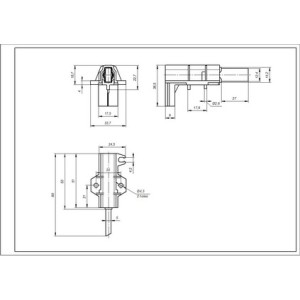 Щітки двигуна для пральної машини Ariston C00196539 (2 pcs.) rod 12.5x5x32 Type L