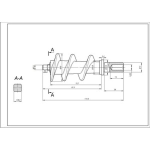 Шнек для м&aposясорубки OR-MG02-27  (з ущільнювачем)