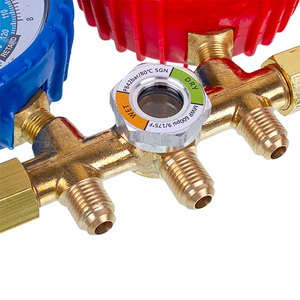 Манометрический коллектор 2-вентильный XM-R536G R-134 (R-22 R-404 R-12) + шланги 3шт. Манометрический коллектор 2-вентильный XM-R536G R-134 (R-22 R-404 R-12) + шланги 3шт.