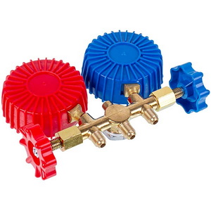 Манометрический коллектор 2-вентильный XM-R536G R-134 (R-22 R-404 R-12) + шланги 3шт. Манометрический коллектор 2-вентильный XM-R536G R-134 (R-22 R-404 R-12) + шланги 3шт.