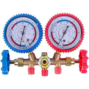 Манометрический коллектор 2-вентильный XM-R536G R-22 (R-12 R-502) + шланги 3шт.