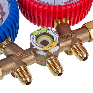 Манометрический коллектор 2-вентильный XM-R536G R-22 (R-12 R-502) + шланги 3шт. Манометрический коллектор 2-вентильный XM-R536G R-22 (R-12 R-502) + шланги 3шт.