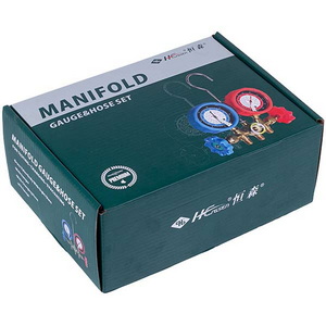 Манометрический коллектор 2-вентильный XM-R536G R-22 (R-12 R-502) + шланги 3шт. Манометрический коллектор 2-вентильный XM-R536G R-22 (R-12 R-502) + шланги 3шт.