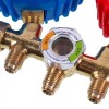 Манометрический коллектор 2-вентильный XM-R572G R-410 (R-22 R-134 R-404) + шланги 3шт.x1800mm