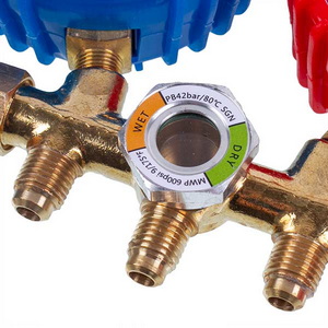 Манометрический коллектор 2-вентильный XM-R572G R-410 (R-22 R-134 R-404) + шланги 3шт.x1800mm