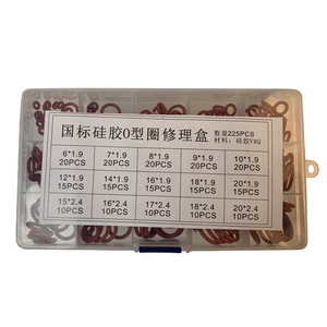 Набор уплотнителей O-Ring (15 видов, 225 шт., маслостойкие и бензостойкие)