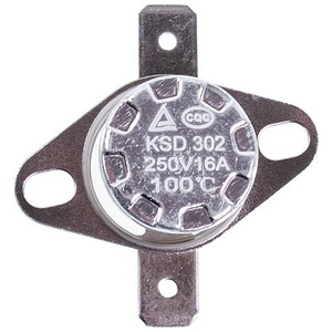 Термостат для конвекторного обігрівача KSD302 250V 16A 100°C Термостат для конвекторного обігрівача KSD302 250V 16A 100°C