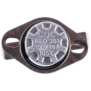 Термостат для конвекторного обігрівача KSD301 250V 10A 105°C Термостат для конвекторного обігрівача KSD301 250V 10A 105°C