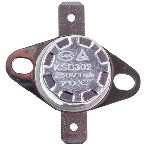 Термостат для конвекторного обігрівача KSD302 250V 16A 70°C Термостат для конвекторного обігрівача KSD302 250V 16A 70°C