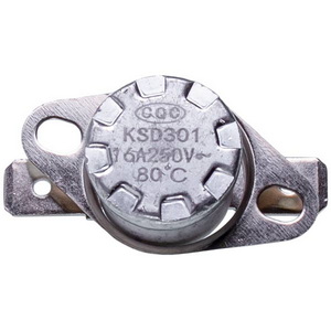 Термостат для конвекторного обігрівача KSD301 250V 16A 80°C Термостат для конвекторного обігрівача KSD301 250V 16A 80°C