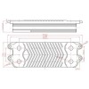 Теплообмінник пластинчастий ГВП (16 пластин) для газового котла Vaillant, Protherm, Saunier Duval Themaclassic 0020186153