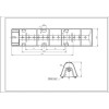 Активатор, ребро барабана для пральної машини Samsung DC97-02051E L=218mm