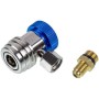 Заправочная муфта QC-L (низкого давления) для автокондиционеров быстросъемная с переходником