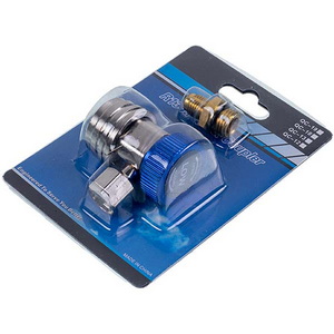 Заправна муфта QC-L (низького тиску) для автокондиціонерів швидкознімна з перехідником