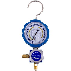Манометричний колектор 1-вентильний VALUE VMG -1-U-L Type 2 (R410 R407 R22 R134)