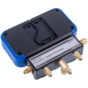 Манометричний колектор 2-вентильний VALUE VRM2-B-501 NAVTEK + шланги 3шт.x1500mm