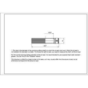 Сальник для стиральной машины Ariston C00002592 WLK 25*47*10