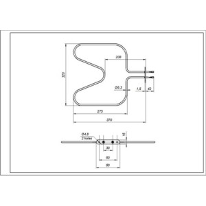 Тен нижний для духовки Zanussi 3570635015