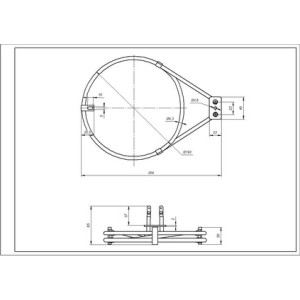 Тен конвекции (круглый) 3970128058 2000W 230V D=185mm для духовки Zanussi