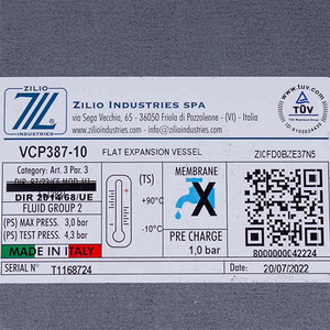 Розширювальний бак Zilio 10 л 1/2" для газового котла Ferroli Diva/Domitop, Domina, Domiproject 36802740