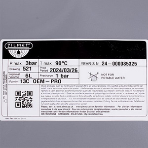 Розширювальний бак Zilmet OEM-Pro 6 л 3/8&apos&apos для газового котла 13C0000610 Розширювальний бак Zilmet OEM-Pro 6 л 3/8&apos&apos для газового котла 13C0000610