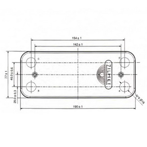 Теплообмінник пластинчастий ГВП Zilmet (12 пластин) для газового котла Ariston BS/Clas/Genus/Egis Plus 17B1901244 Теплообмінник пластинчастий ГВП Zilmet (12 пластин) для газового котла Ariston BS/Clas/Genus/Egis Plus 17B1901244