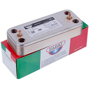 Теплообмінник пластинчастий ГВП Zilmet (12 пластин) для газового котла Ariston BS/Clas/Genus/Egis Plus 17B1901244