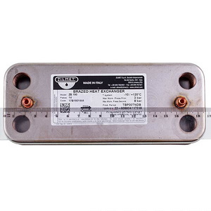 Теплообмінник пластинчастий ГВП Zilmet (14 пл.) для газового котла Ariston, Chaffoteaux 17B1901444 Теплообмінник пластинчастий ГВП Zilmet (14 пл.) для газового котла Ariston, Chaffoteaux 17B1901444